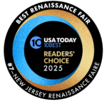 NJ Renaissance Faire was #7 Reader's Choice for the Top 10 Best Renaissance Faire by USA Today